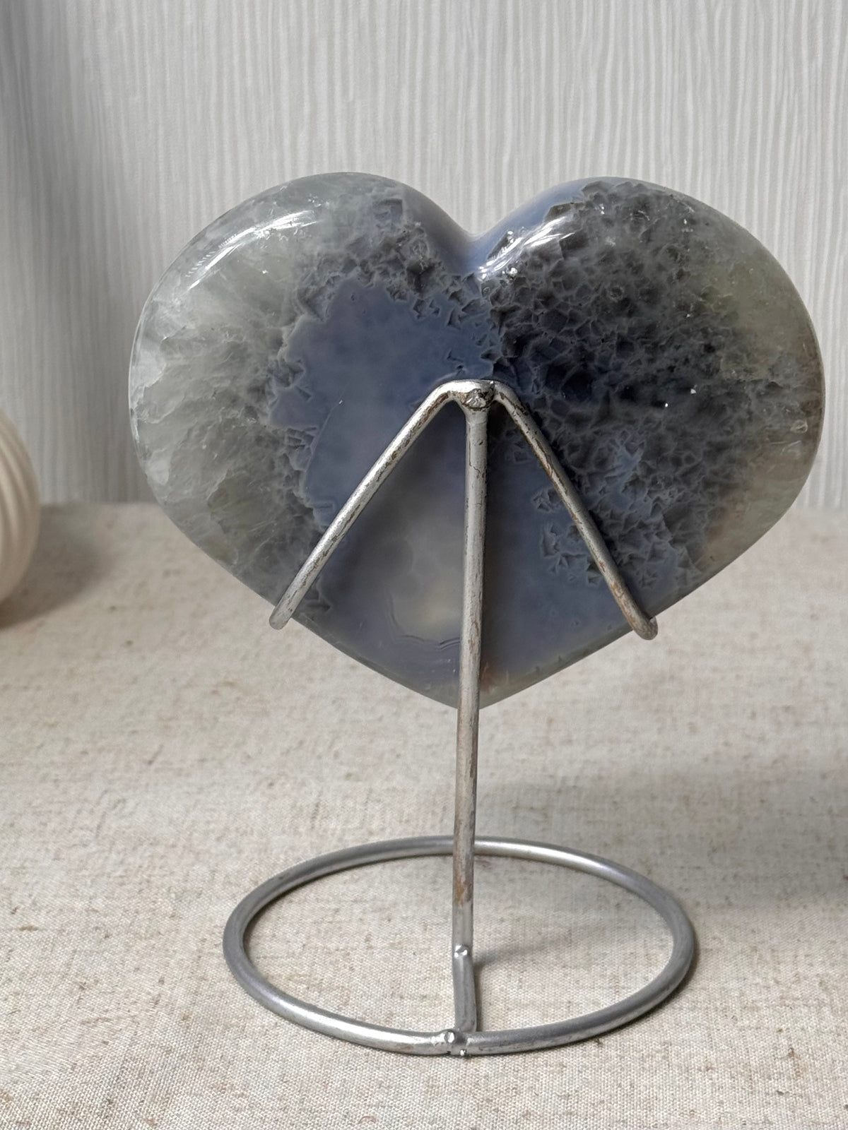 Agate Heart On Stand π