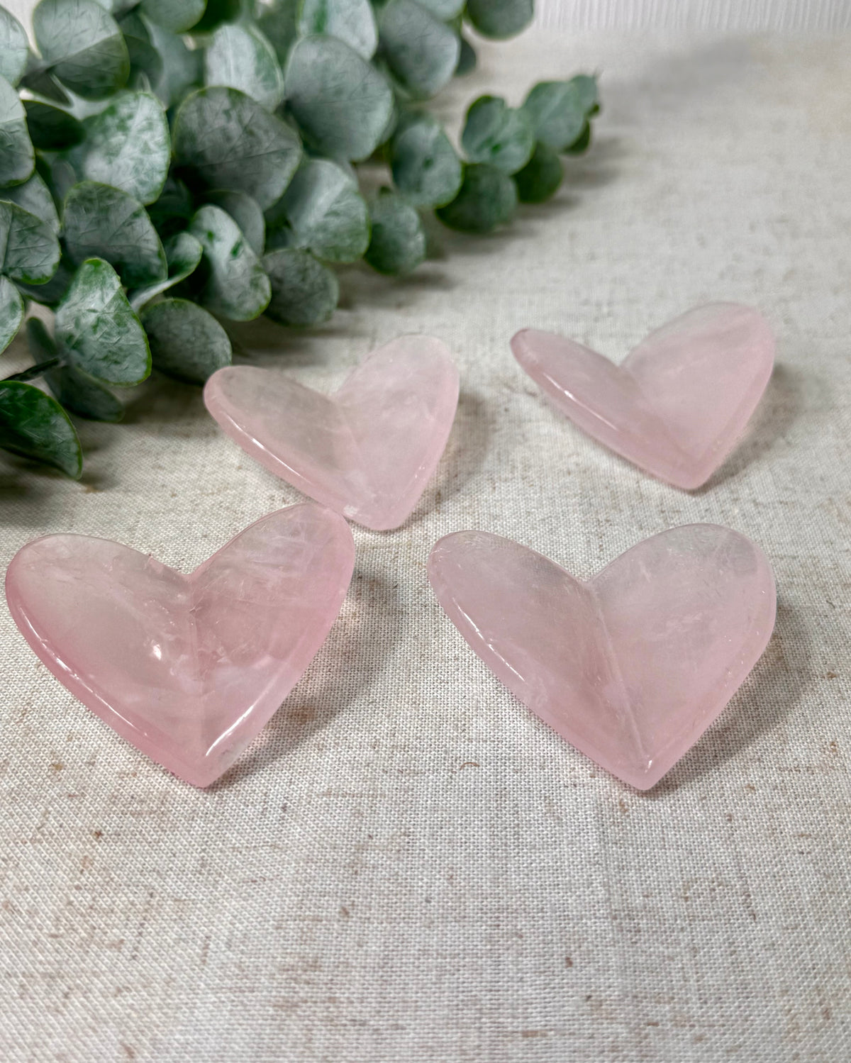 Rose Quartz 3D hearts 💗