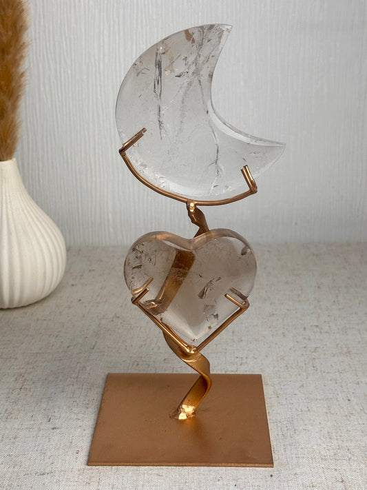 Moon and heart Duo on Stand 🌙