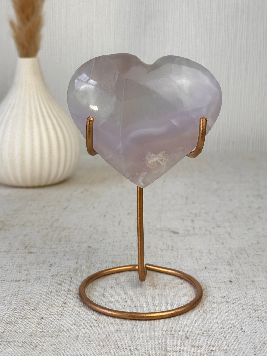 Yttrium Fluorite Heart on Stand 🪻