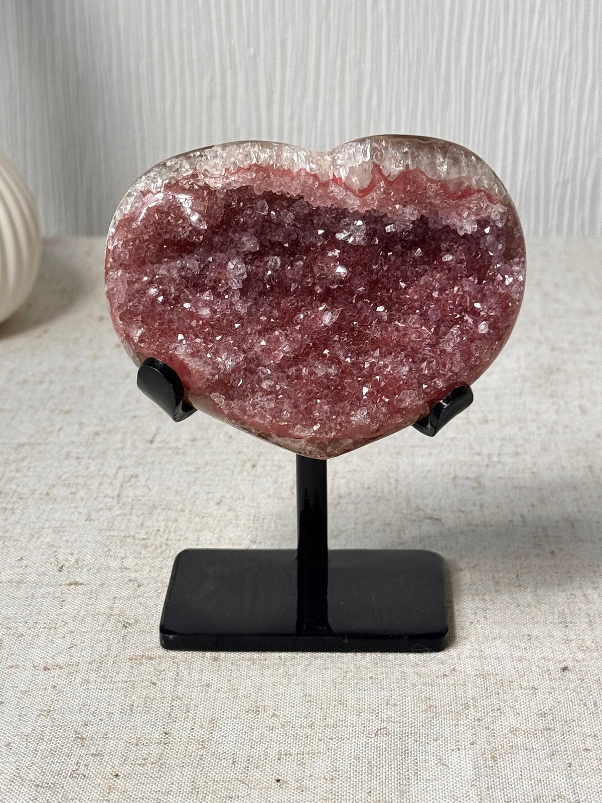 Rainbow Amethyst Heart On Stand 🩷
