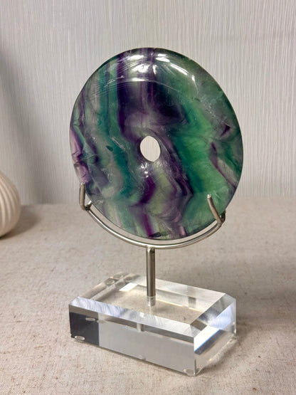 Fluorite Donut On Stand 💜