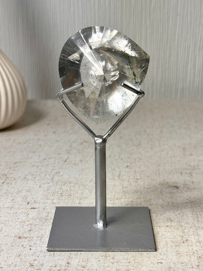 Faceted Lemurian On Stand 🤍