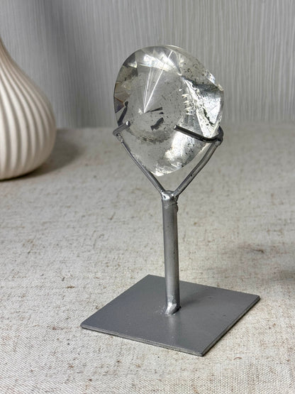 Faceted Lemurian On Stand 🤍