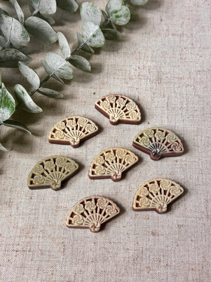 Taiji Stone Mini Fan Carving 🪭