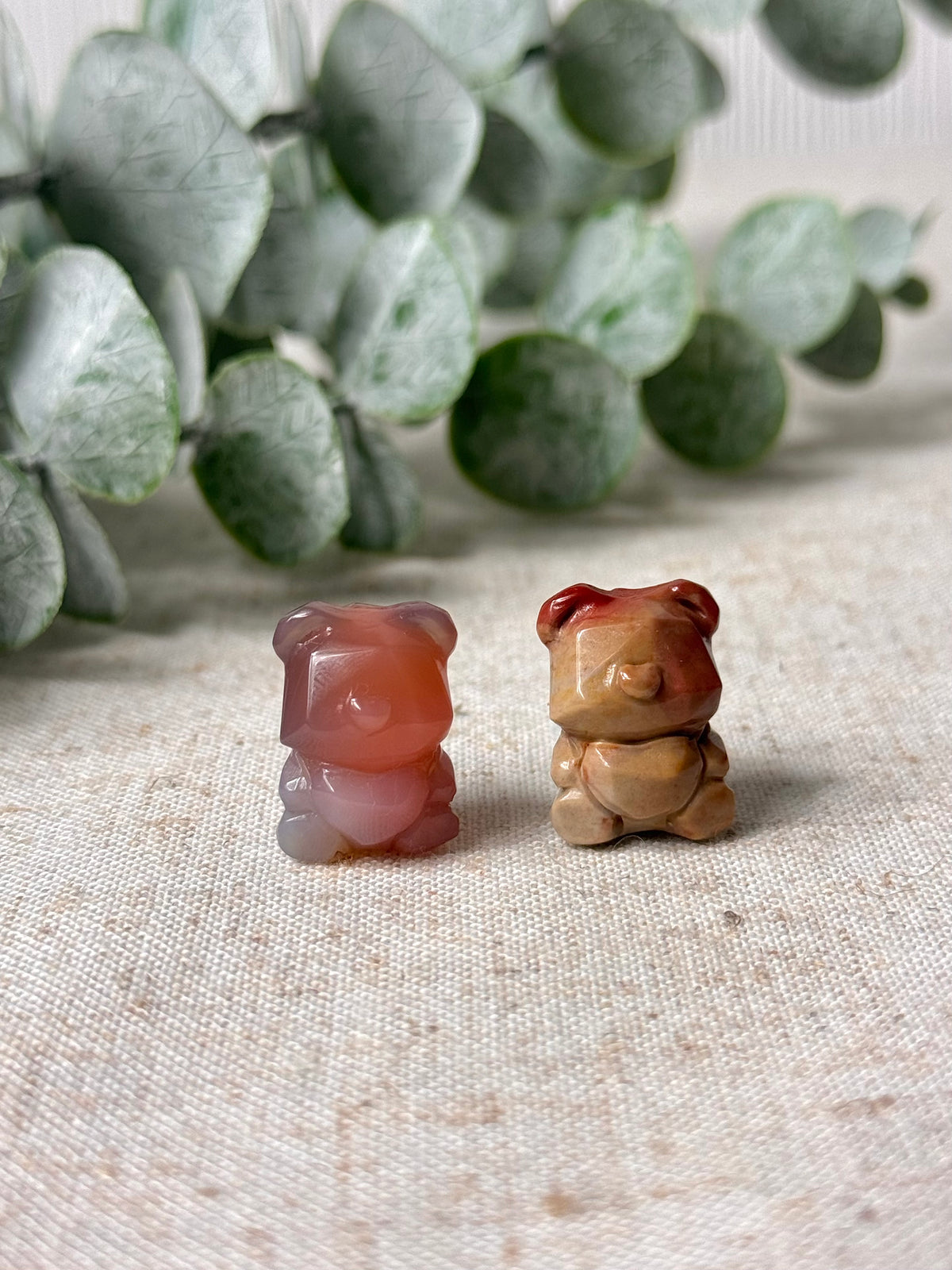 Alashan Agate Faceted Bears 🧸