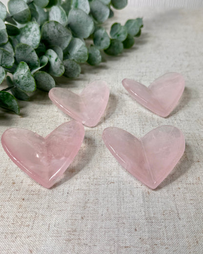 Rose Quartz 3D hearts 💗