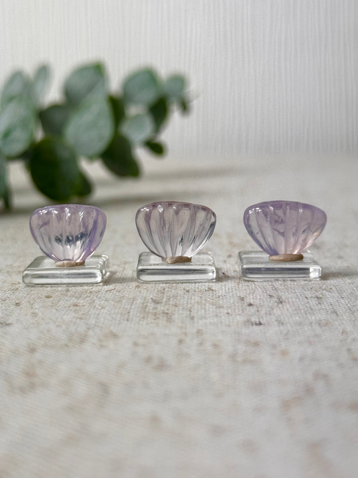 Lavender Moon Quartz Mini Shells 🐚