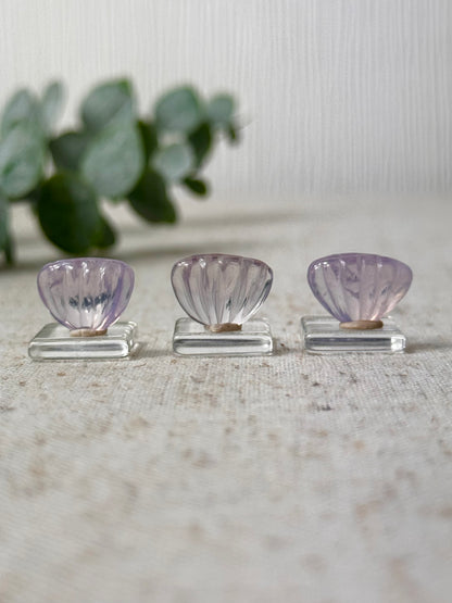 Lavender Moon Quartz Mini Shells 🐚