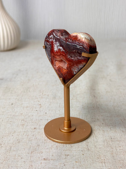 Mexican Crazy Lace Heart On Stand ❤️