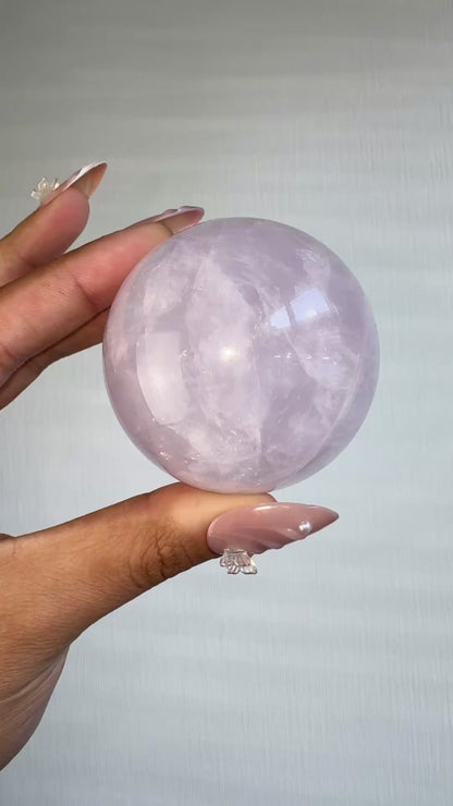 Periwinkle Rose Quartz Sphere 💜