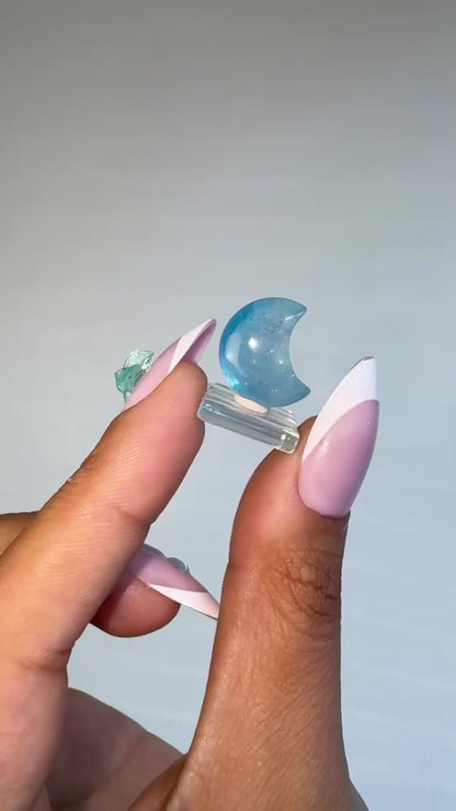 Aquamarine Mini Moons 🩵